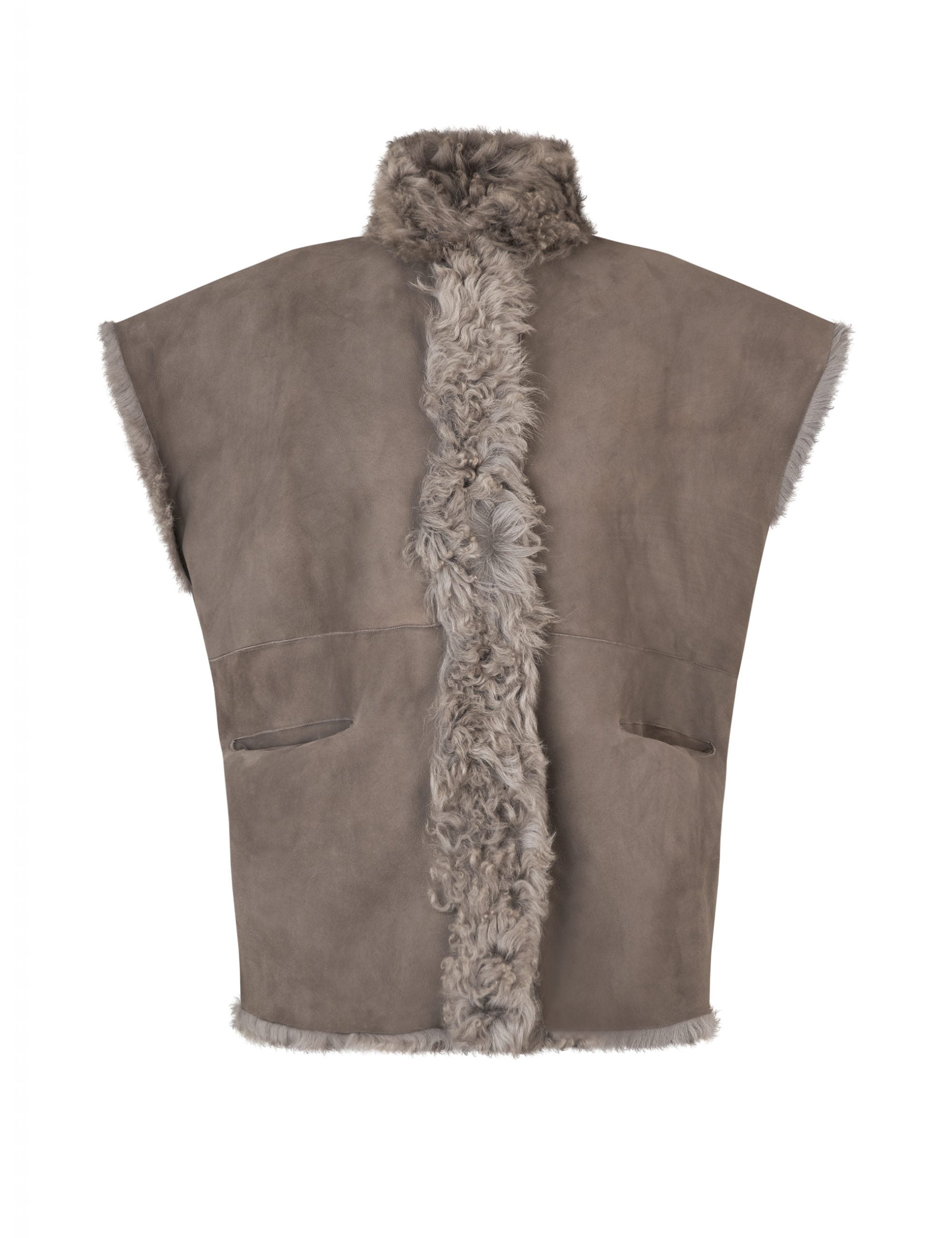 KATE VEST - Grey Green