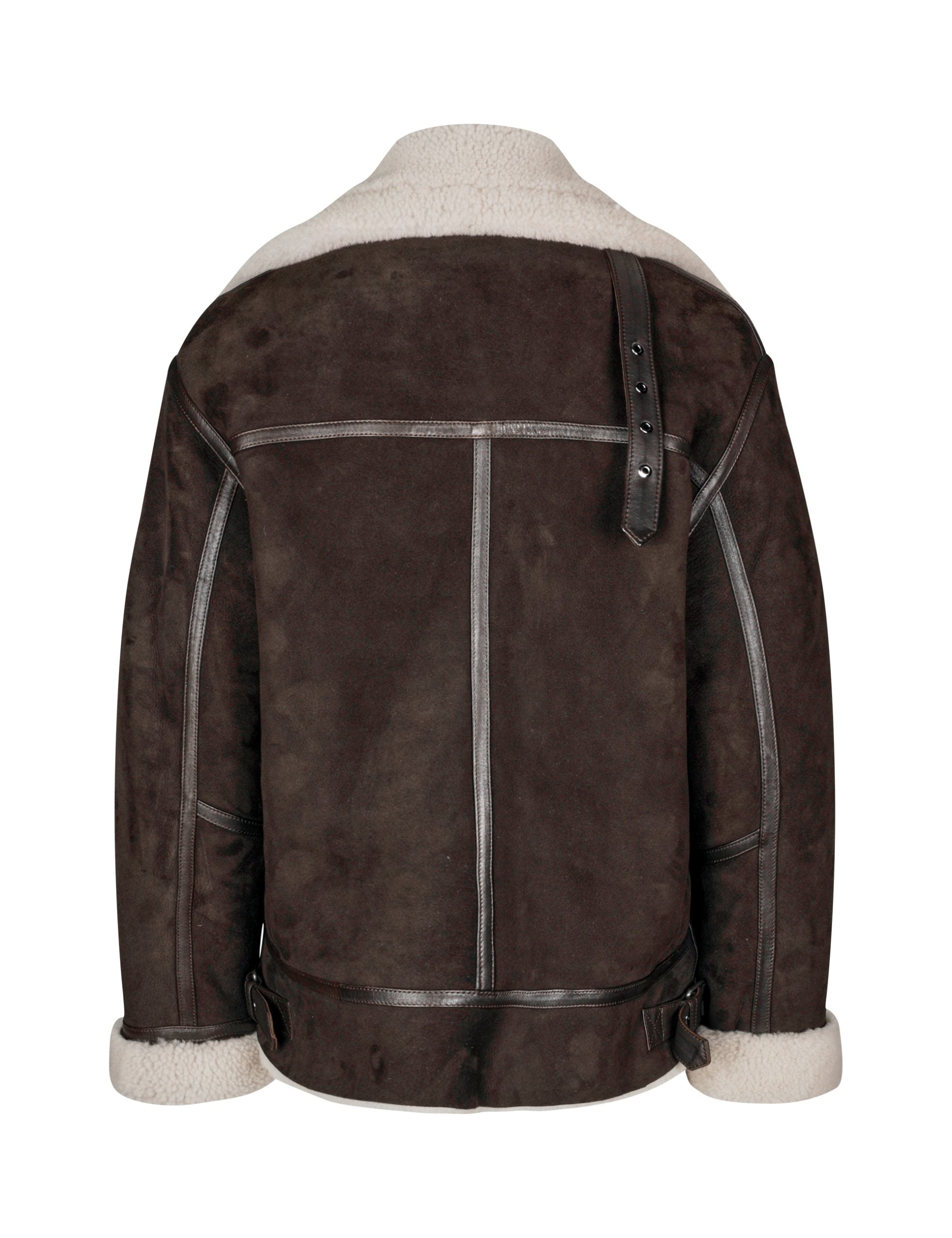 NADIA BOMBER - Dark Brown/Beige