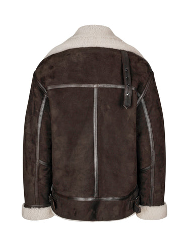 NADIA BOMBER - Dark Brown/Beige