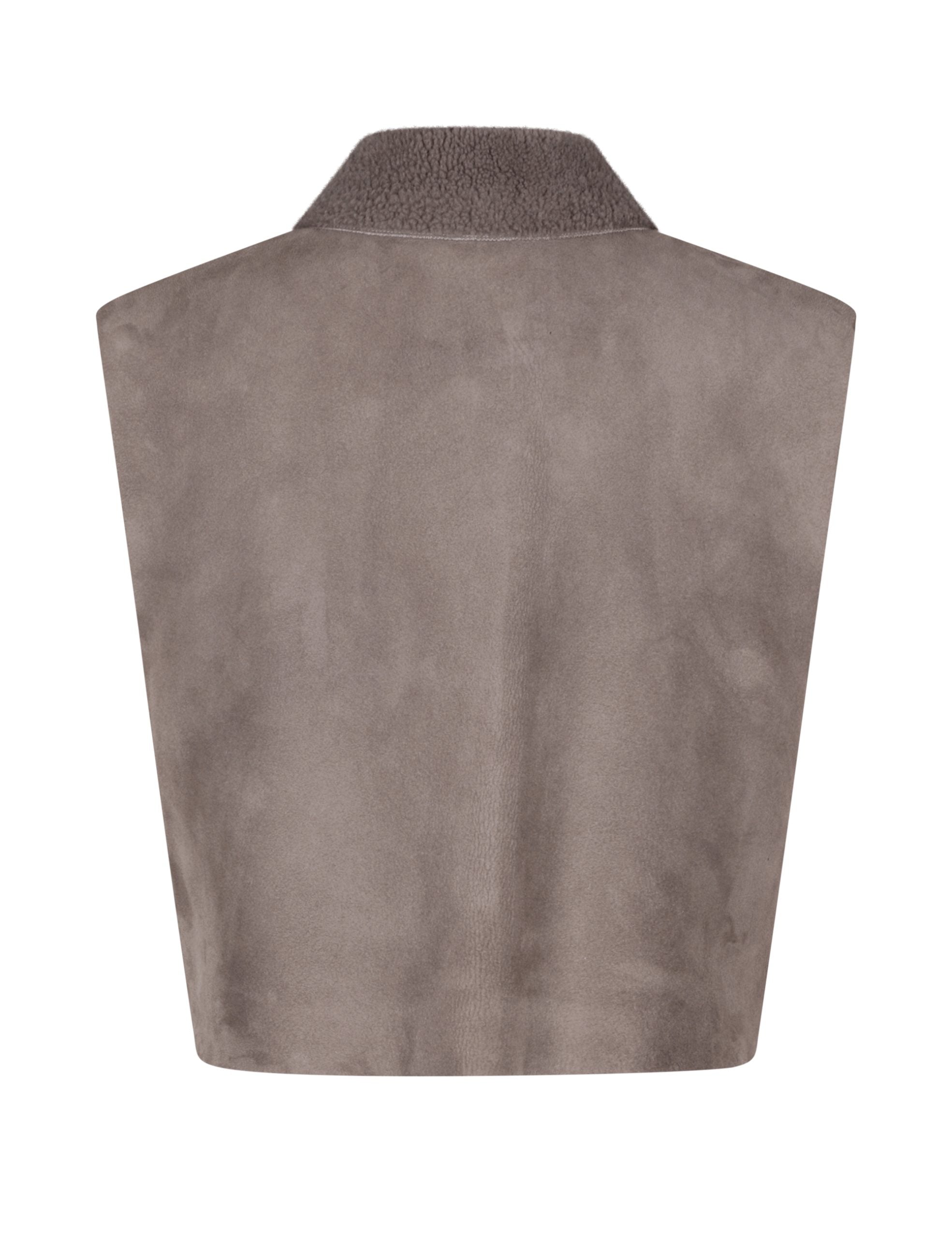 RAIN - Grey Curly Suede