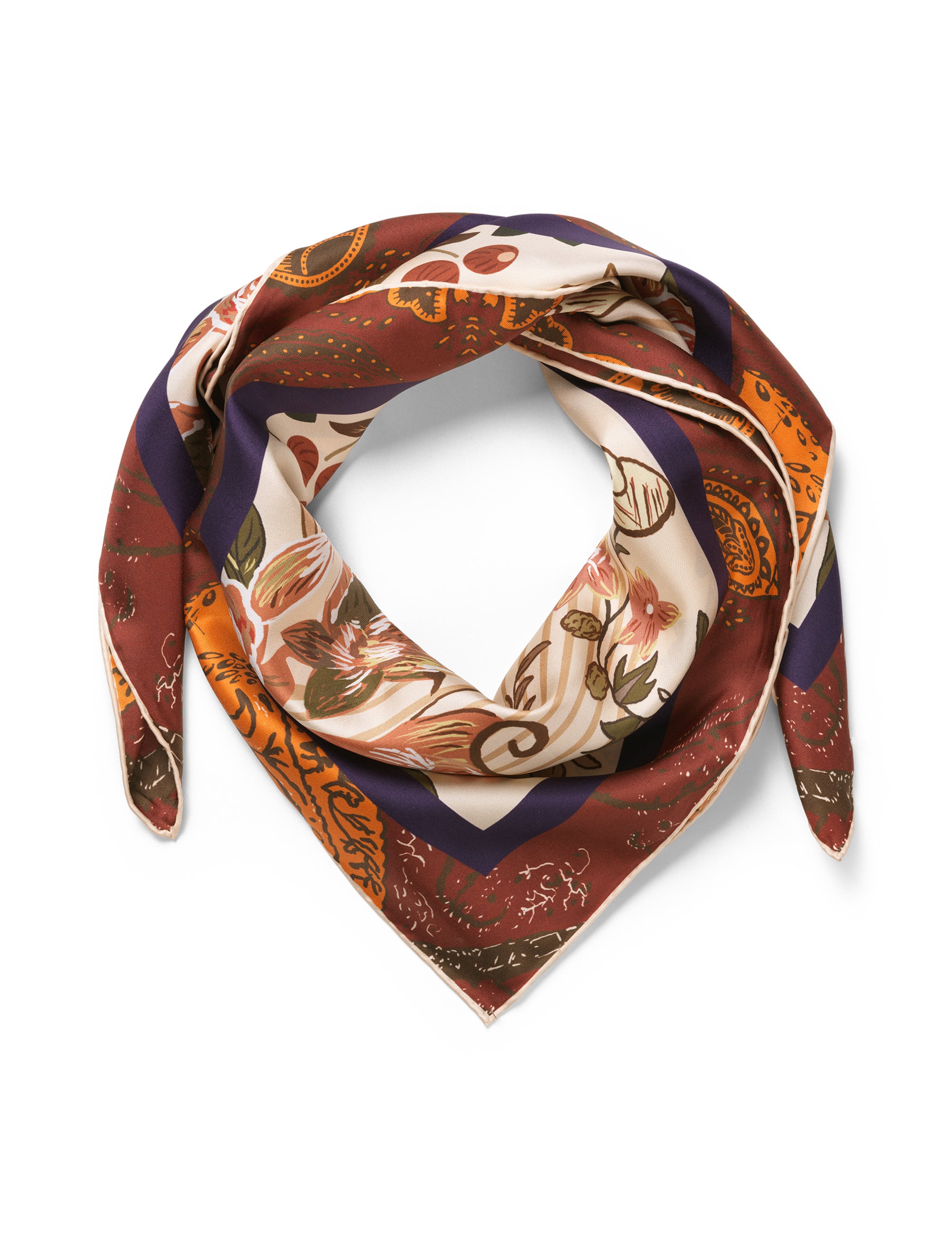 SILK SCARF - Antique Rose