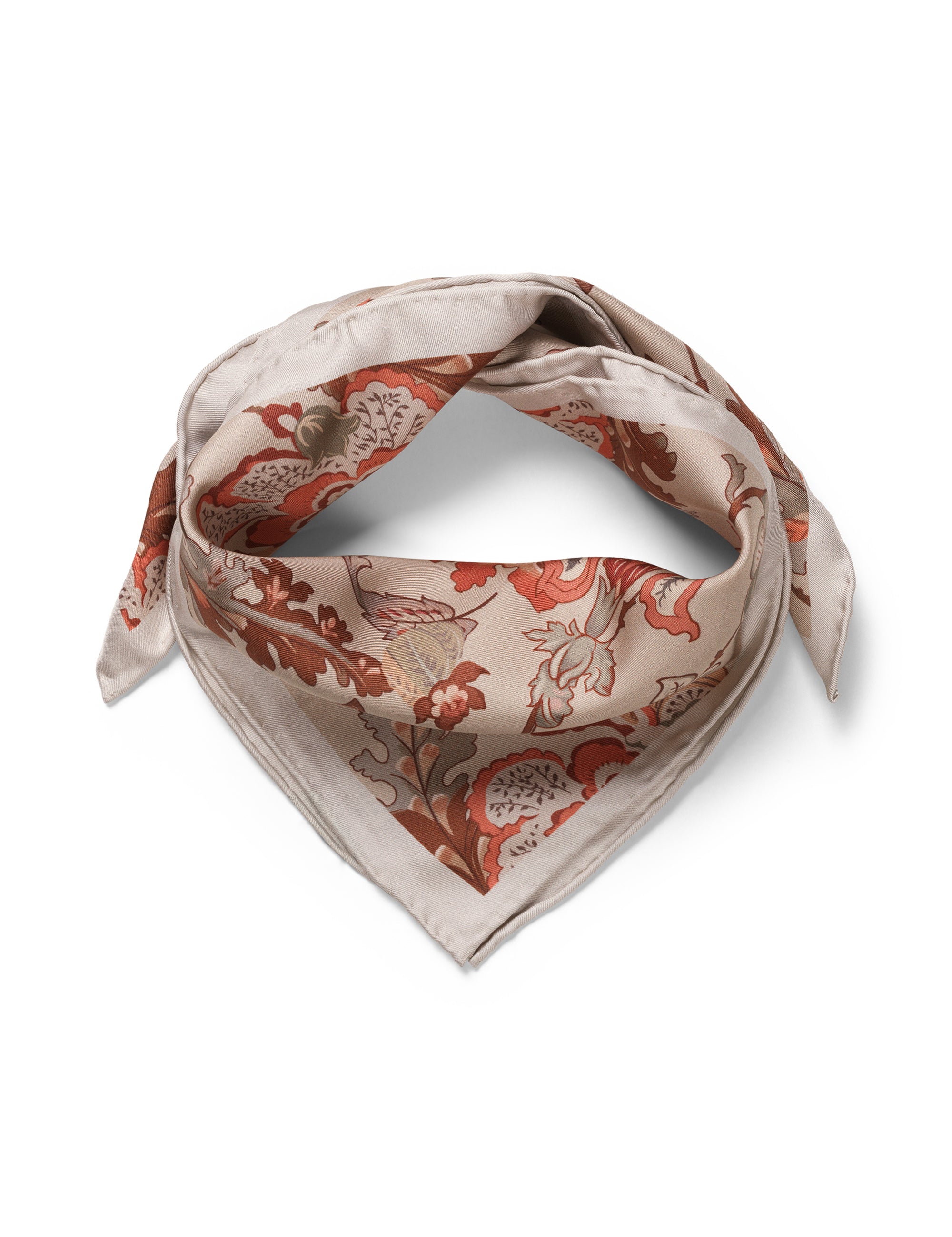 SILK SCARF - Old Antique Small