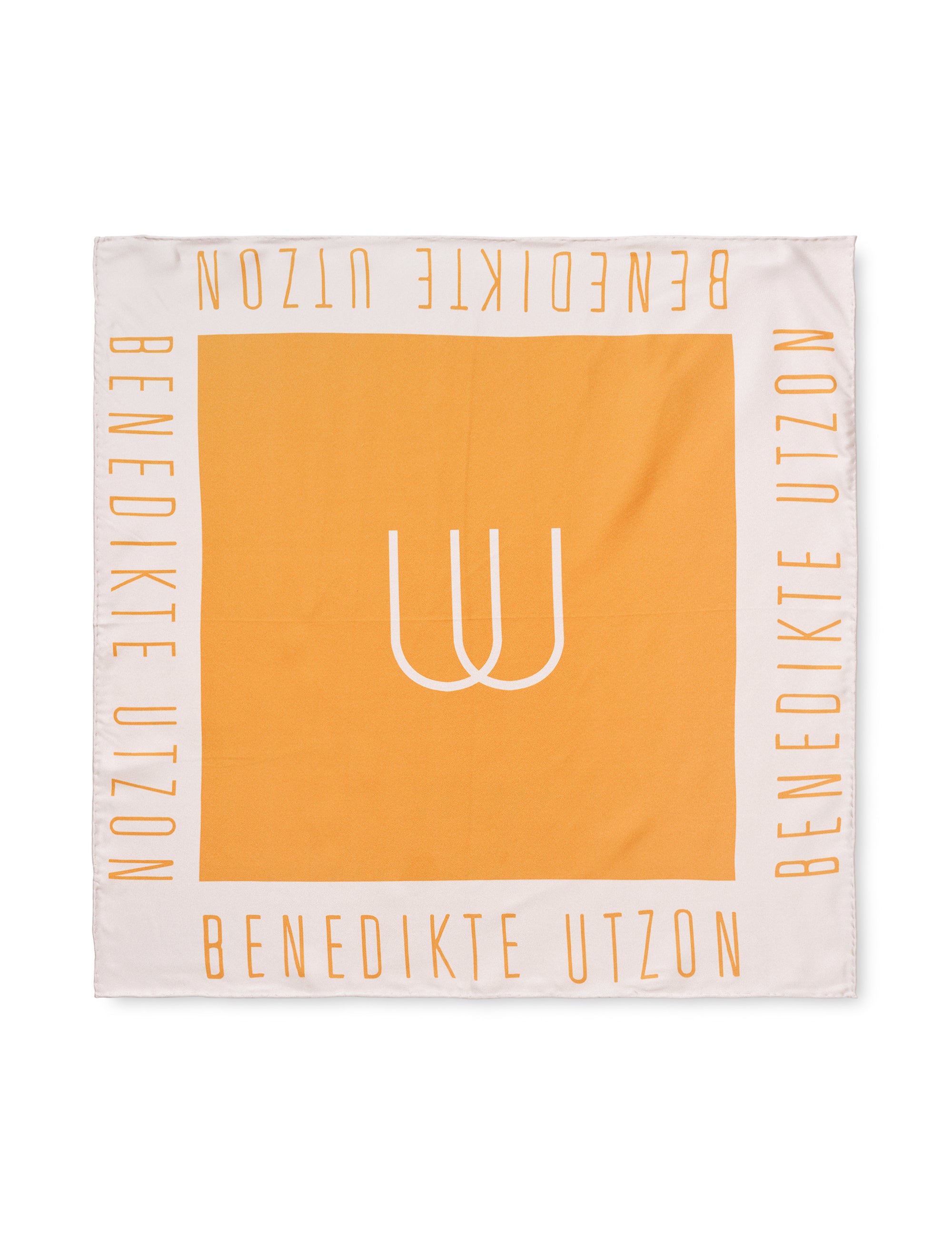 SILK SCARF - BU Yellow/Beige Small