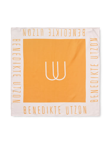 SILK SCARF - BU Yellow/Beige Small