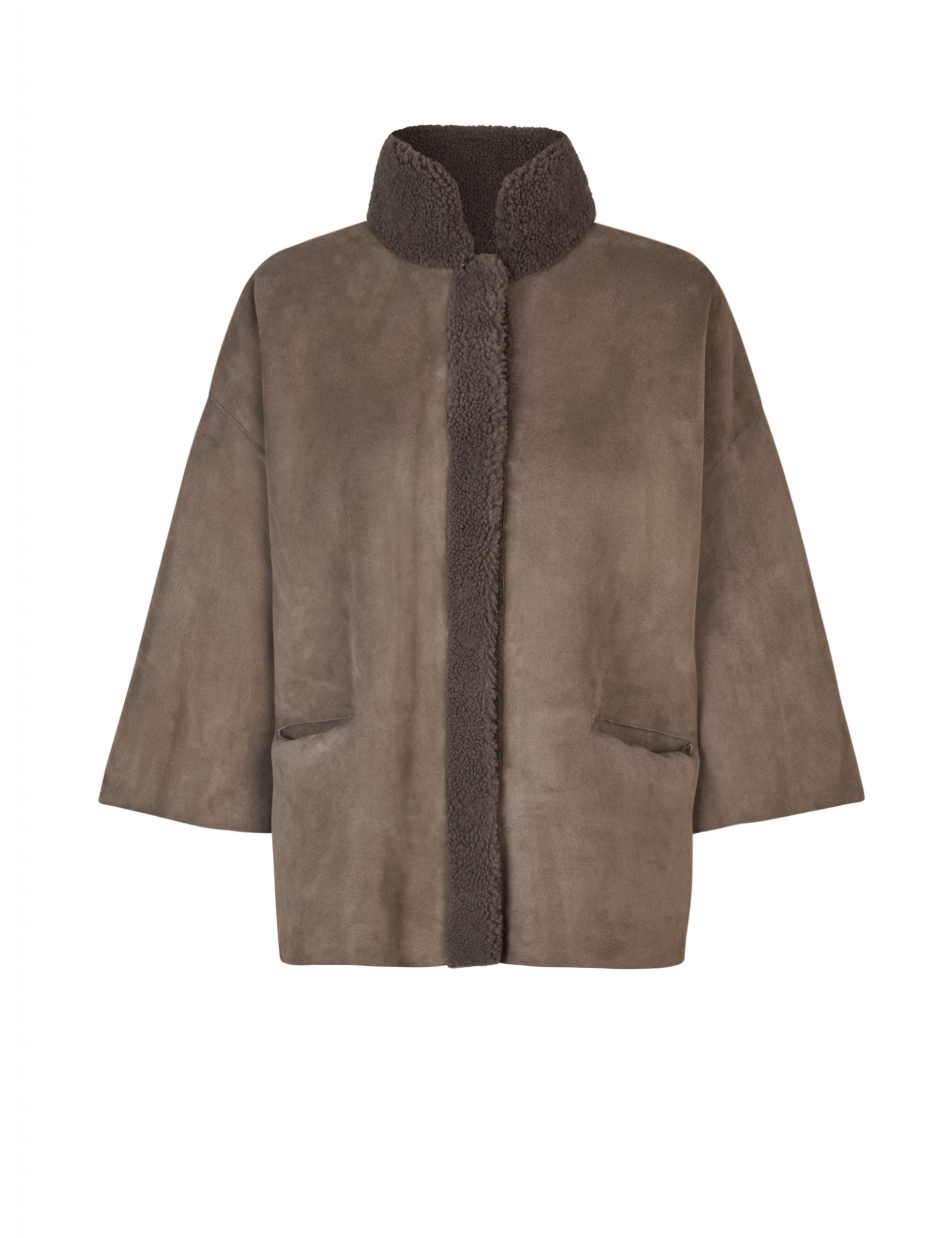 KATE - New Grey Curly suede