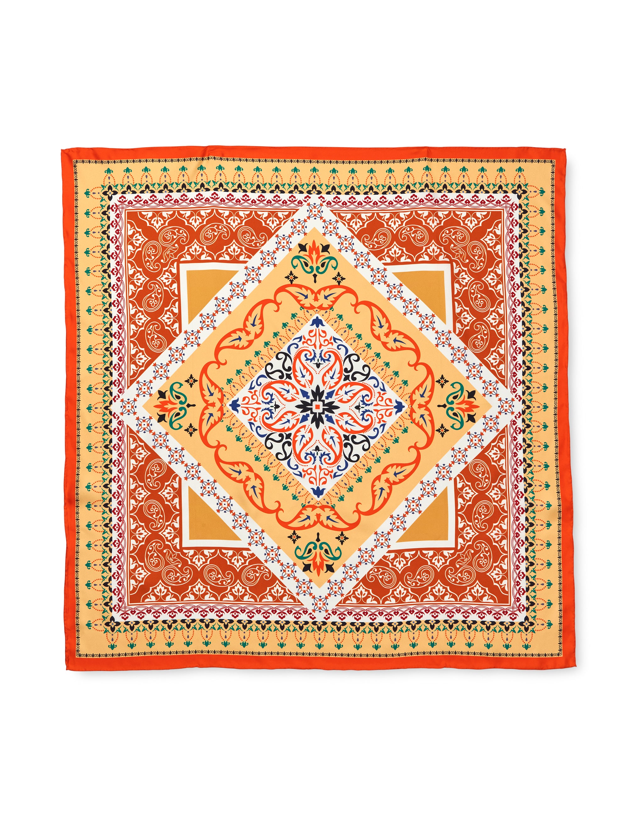 SILK SCARF - Saffron Glow