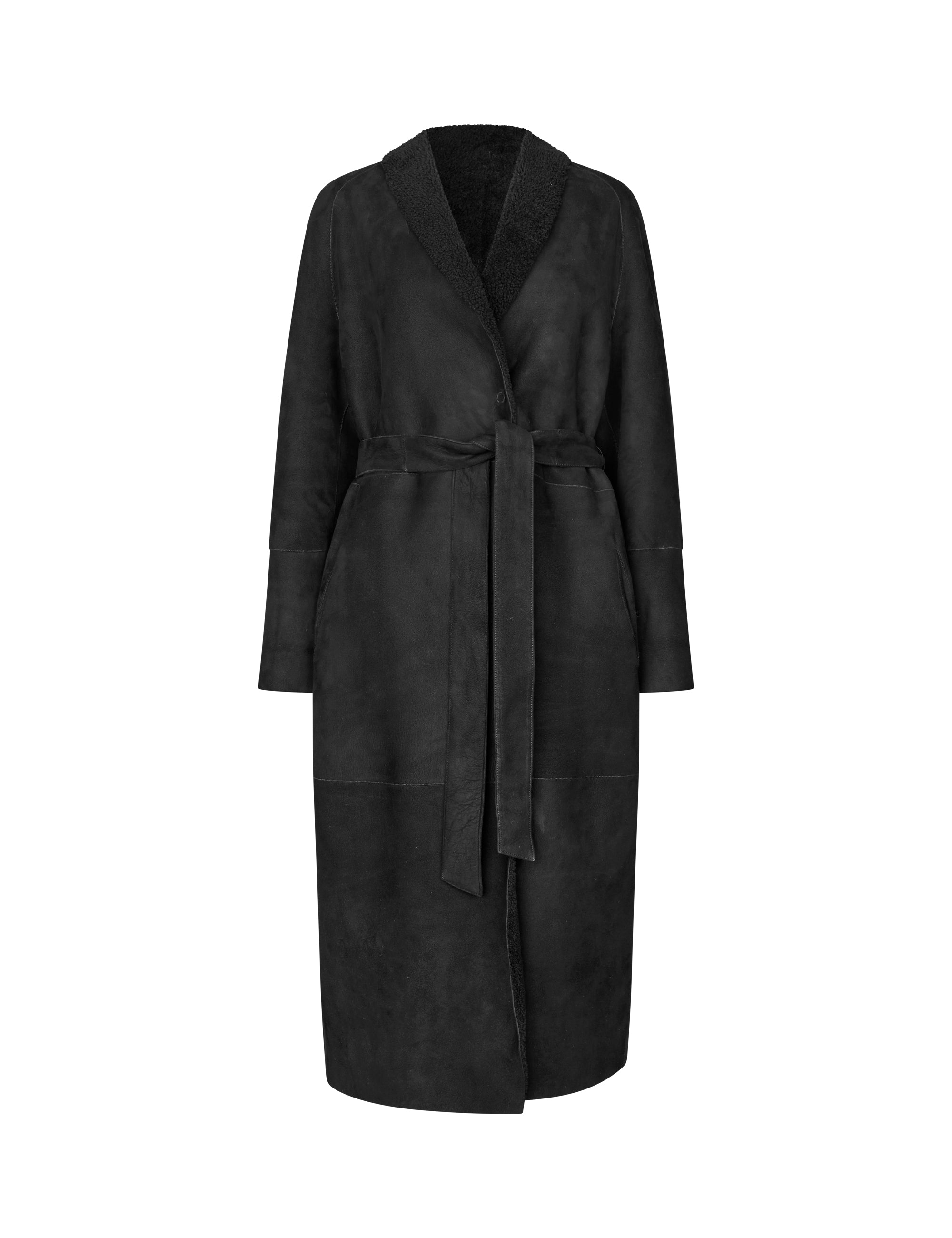 Vanja - K - 82 Black curley suede