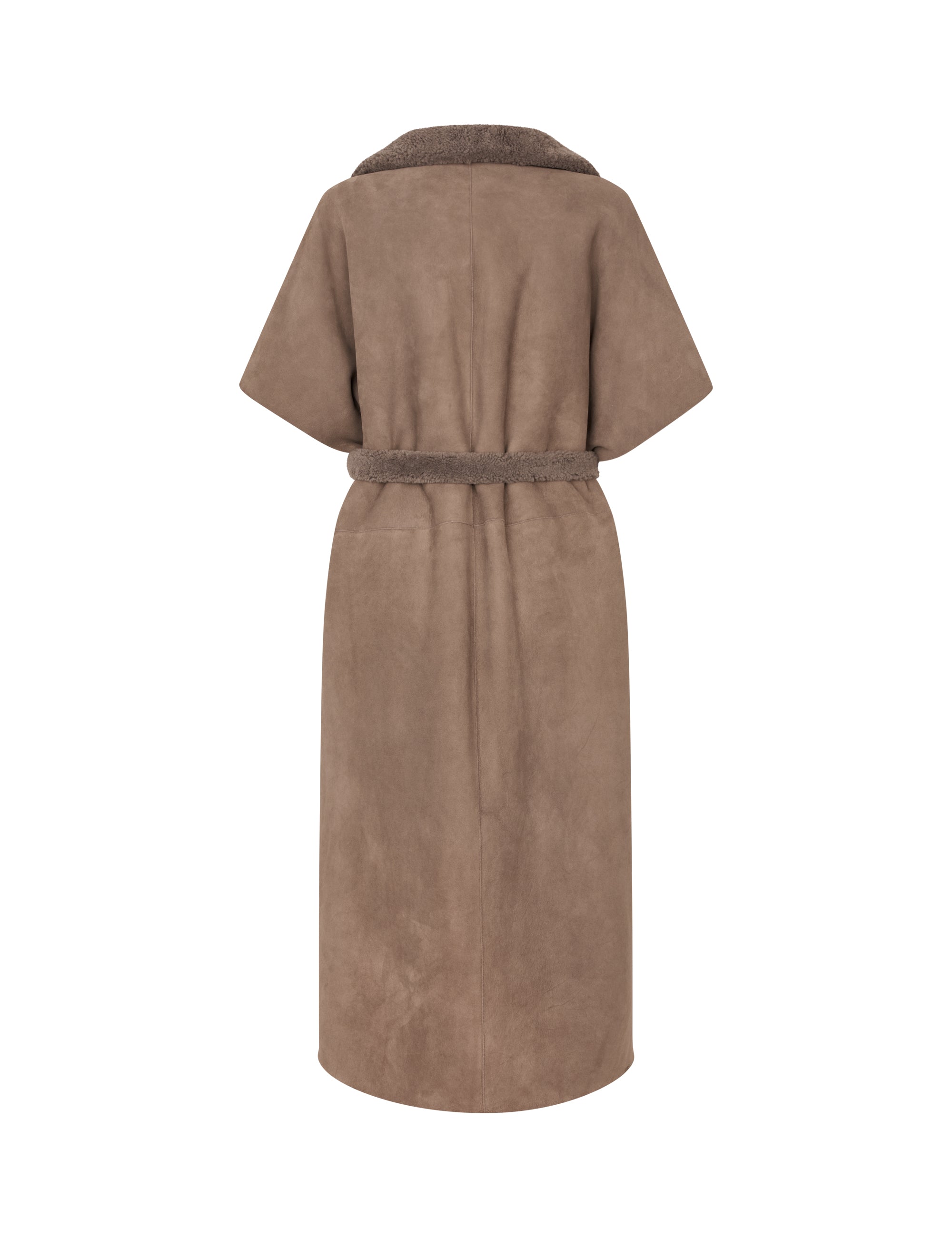 WINNIE New grey curley suede Long / Belt