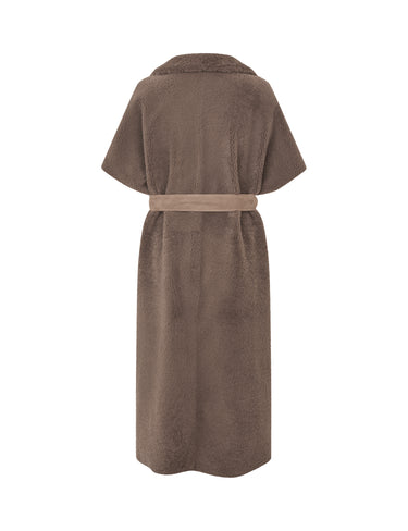WINNIE New grey curley suede Long / Belt